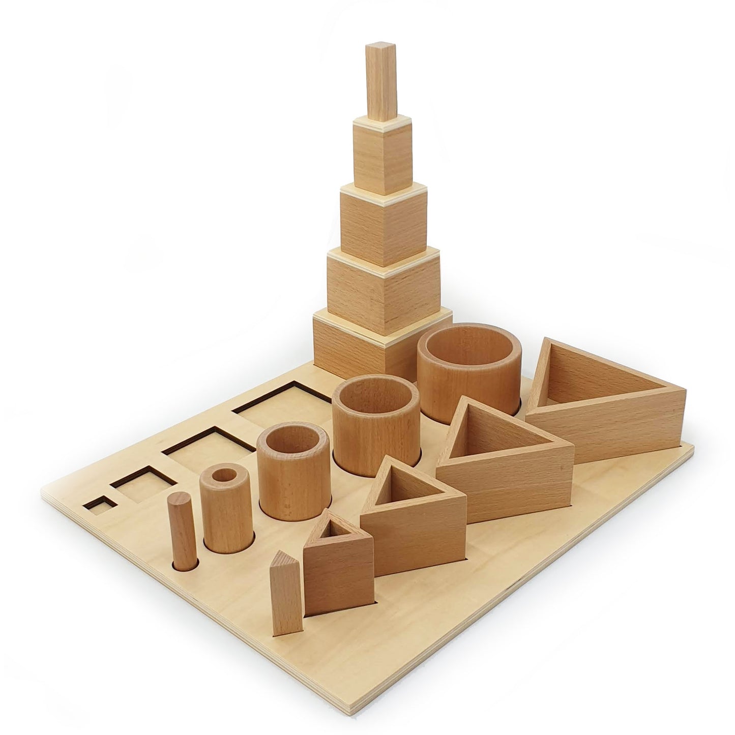Wooden Shapes Sequencing Board