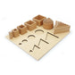 Wooden Shapes Sequencing Board