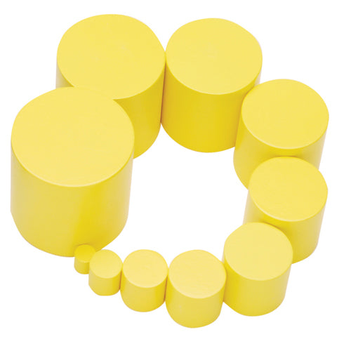 Montessori Yellow knobless cylinder spare 7th cylinder 40mm