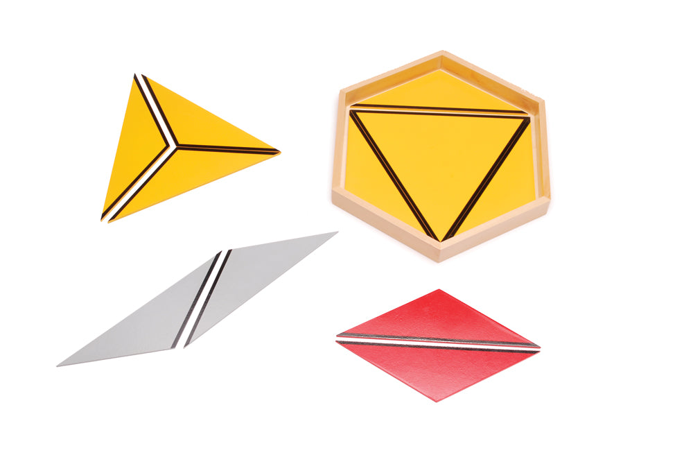 Replacement Constructive Triangles coloured large hexagonal box - single replacement piece