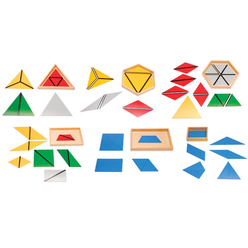 Montessori Constructive Triangles 5 sets – Absorbent Minds Montessori