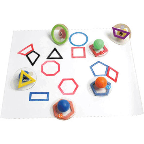 Montessori Large 2D Shape Stamps