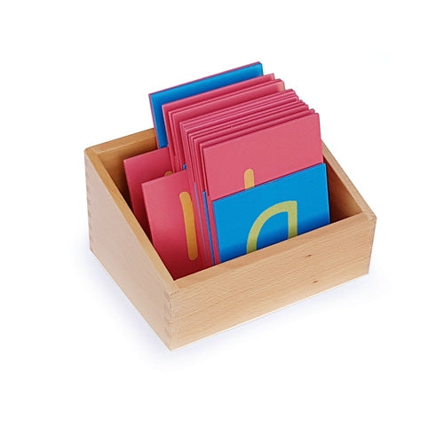Box for sandpaper letters