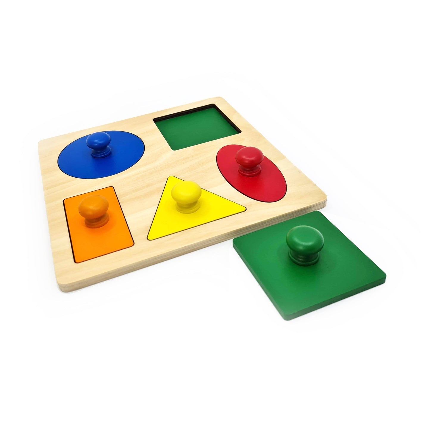 Knobbed 5 Shapes Puzzle