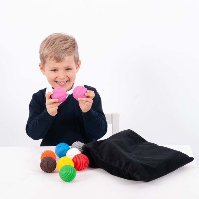 Tactile Ball Pairs Set with Mystery Bag - Pack of 18