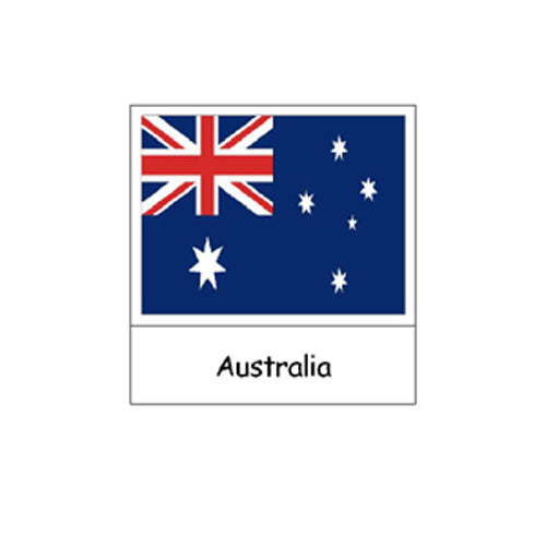 Montessori Australasian Flags Cards pdf file
