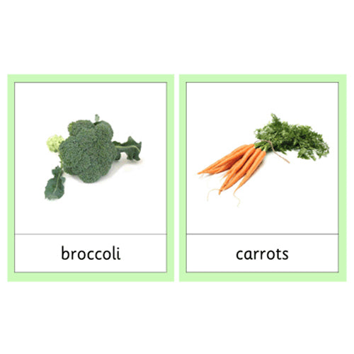 Montessori Vegetables Classification Cards .pdf File