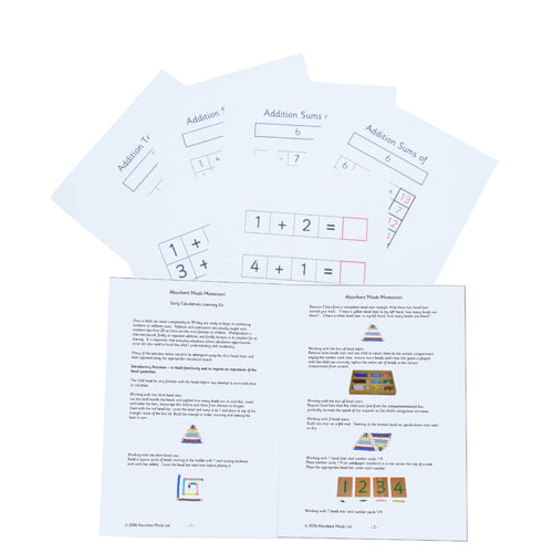 Absorbant Worksheet Montessori Early Calculations Notes and Worksheets – Absorbent Minds ...